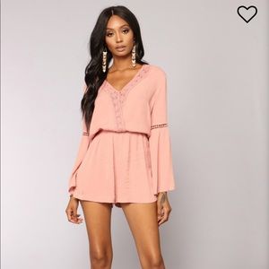 Open Air Romper -Mauve